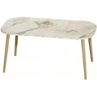 AEA Moderner Couchtisch aus Holz in Beige