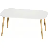 AEA Moderner weißer Couchtisch aus Holz