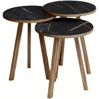 Xl Moebel Gmbh Elegantes schwarzes Couchtisch-Set aus Holz im modernen Design