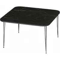 AEA Eleganter schwarzer Couchtisch aus Holz mit modernem Design
