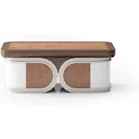 AEA Eleganter Couchtisch aus Holz in warmem Braun für modernes Wohndesign