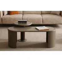 AEA Stilvoller Beiger Couchtisch Designer Holztisch Wohnzimmer Möbel