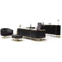 AEA Elegant 5tlg. Komplettbüro Arbeitstisch Sessel Robust 2x Kommode Couchtisch Büro