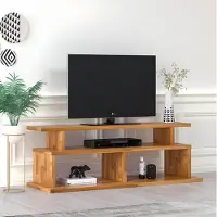 AEA Stilvoller Brauner RTV-Tisch Wohnzimmer Fernsehtich Robustes Sideboard
