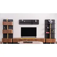 Xl Moebel Gmbh Wohnwand TV Ständer Sideboard RTV Lowboard Regale Schrank Holz Braun