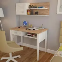 AEA Module mural en bois blanc moderne, design élégant