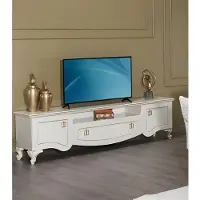 AEA Sideboard TV Ständer RTV Lowboard Tisch Weiß Wohnzimmer Holz Design