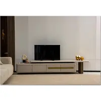 Xl Moebel Gmbh Beiger TV-Ständer Luxuriöse Wohnzimmer TV-Lowboard Edle Holzmöbel