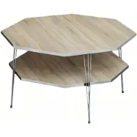 AEA Eleganter brauner Couchtisch aus Holz mit stilvollem Design