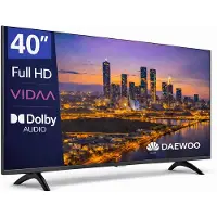 Daewoo 40VB56FV, 101,6 cm (40 pouces), 1920 x 1080 pixels, LED, Smart TV, Wi-Fi, Noir