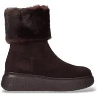 Wonders pour femme. A-5206_5734_9353 Bottines en Cuir Xfly 06 Marron (39), Plat, Fermeture éclair, Casuel