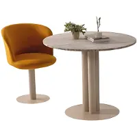 AEA Runder Tisch Bistro Rundtisch Tische Möbel Lounge Gewerbe 3tlg