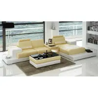 Xl Moebel Gmbh Ledersofa mit USB Wohnlandschaft Ecksofa Eck Garnitur Design Couch Sofa L6004D