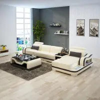 Xl Moebel Gmbh Ledersofa Couch Wohnlandschaft Ecksofa Eck Garnitur Design Modern Sofa G8030C