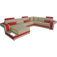 Xl Moebel Gmbh Ledersofa Couch Wohnlandschaft Eck Garnitur Design Modern Sofa U-Form LED USB