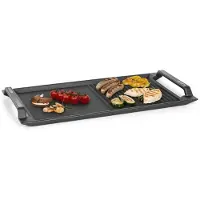 Klarstein Delicatessa Grill Pan Plaque accessoire table à induction Flex - noir