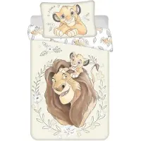 Jerry Fabrics Ensemble de literie pour enfant Disney, Le Roi Lion, Simba, comprenant une couverture de 100x135 cm et une taie d'oreiller de 40x60 cm