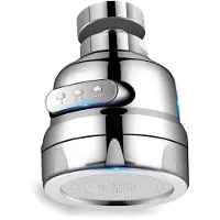 OEM Embout de robinet rotatif anti-éclaboussures - Buse de robinet réglable à 3 modes économisant l'eau - Tête pour salle de bain et cuisine.