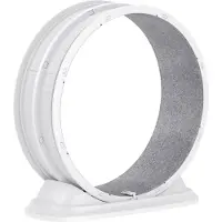 StarTech.com Roue d'exercice pour chats - Griffoir pour chats - Structure stable - Surface de course silencieuse - Tapis lavable - Panneau d'escalade et de grattage - Plastique - Blanc