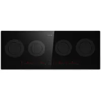 Klarstein Plaque Induction en Céramique 11600W, Plaque de Cuisson Electrique à Induction, Plaque Induction 5 Feux, Tables de Cuisson, Plaques chauffantes Flex Zone, Rechaud Electrique Cuisine