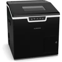Klarstein Icefestival Cube machine à glaçons - 20 kg/24 h, glaçons et glmace pilée, 400 W, réservoir 1,8 L, bac à glace 1,9 kg, panneau LED, auto-nettoyage, noir - machine à glaçons maison
