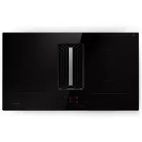 Klarstein 2 en 1 Plaque de Cuisson Induction Encastrable avec une Hotte Aspirante, Table de Cuisson à 4 Anneaux,Tactile, avec Hotte Aspirante 754m³/h, Classe Energétique A