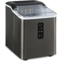 Klarstein Machine a Glacons pour la Maison, Capacité de 1,5L, Fabrique Rapidement Jusqu'à 12kg de Glacons, Machine a Glaces Petits et Grands Glaçons en Forme de Balles, Autonettoyante, Ice Maker