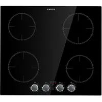 Klarstein Plaque Induction Encastrable de 6000W, Table de Cuisson Induction, Plaque Induction 4 Feux, Plaque de Cuisson Induction avec Sécurité, Tables de Cuisson Electrique 4 Foyers, Plaques