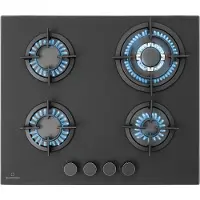 Klarstein Tables de Cuisson à Gaz, Plaque de Cuisson Gaz à 4 Brûleurs, Table de Cuisson Electrique à 4 Feux de 8000W, Cuisiniere Gaz, Gaziniere Gaz avec Brûleurs en Acier Inoxydable, Cuisinières GPL