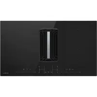 Klarstein AirJet FlexPro Table à induction avec Hotte intégrée - CEE A++, 750 m³/h, 14 kW, 4 Zones, Boost, Silencieux 58 dB,tactile, Noir