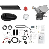 OEM kit moteur de vélo 100CC, vitesse maximale 45 km/h, construction en aluminium durable, argenté
