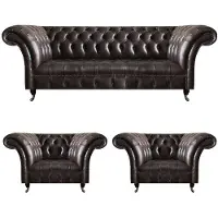 Xl Moebel Gmbh Braune Chesterfield Ledercouchen Wohnzimmer Garnitur Designer Sitzgruppe