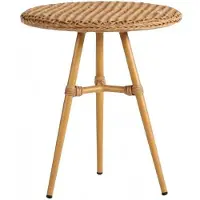 AEA Couchtisch Braun Luxus Möbel Patio Design Rattan Rund Modern Hochwertig Möbel