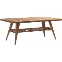 AEA Couchtisch Rattan Braun Luxus Hochwertig Moderner Design stilvoll Kaffeetisch