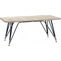 AEA Couchtisch Grau Luxus Moderner Design stilvoll Kaffeetisch Hochwertig Rattan