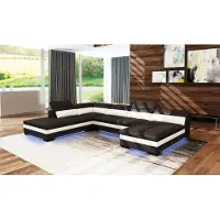 AEA Ledersofa Couch Wohnlandschaft Ecksofa Eck Garnitur Design Modern Sofa 5127