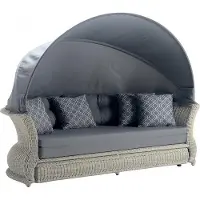 AEA Designer Möbel Hochwertig Gartensofa Polster Grau Sofas Terrasse Couchen