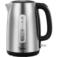 Midea Bouilloire MKE17M1ADS en acier inoxydable, 1,7 l, sans BPA, 2200 W, qualité supérieure