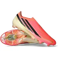 Adidas Chaussure de foot 'F50 Hyperfast Elite' vert clair / fuchsia / rose clair / noir