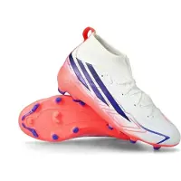 Adidas F50 Hyperfast League Mid Fg Junior Football Boots Blanc EU 33 Enfants