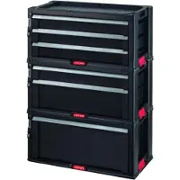 Keter Set Drawer 1+2+3acetal Black STD