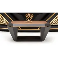 AEA Elegant Couchtisch Sofatisch Schwarz Modern Beistelltisch Holz Wohnzimmertisch