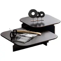 AEA Moderner Brauner Couchtisch Quadratischer Wohnzimmertisch Holztisch