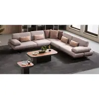 AEA Modernes L-Form Ecksofa Designer Couchtisch Kaffeetisch 3tlg Set