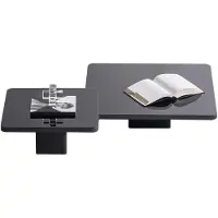 AEA Moderner Couchtisch-Set Designer Schwarzer Satztisch Luxus Tische