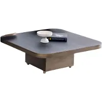 AEA Moderner Wohnzimmer Couchtisch Designer Metallrahmen Holzplatte