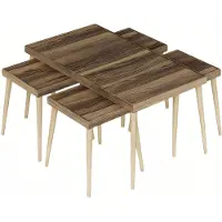 AEA Eleganter Holztisch in Braun mit modernem Design