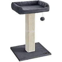Markenlos Arbre à chat - Surface en sisal résistante aux griffes - Gris foncé