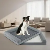 Merkloos Lit orthopédique pour chien, taille XL, avec coussin en mousse de forme ovale