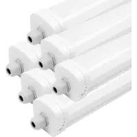 LEDVION lot 6 Boîtier de Reglette 60cm 20W 140lm/W 4000K IP65